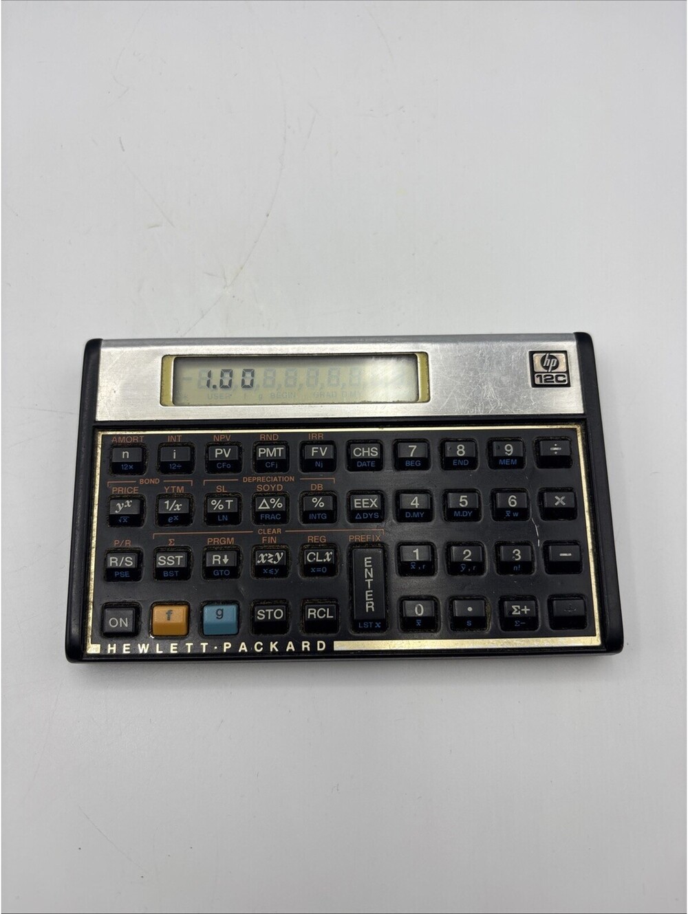 Vintage Hewlett Packard HP 12C Financial Calculator